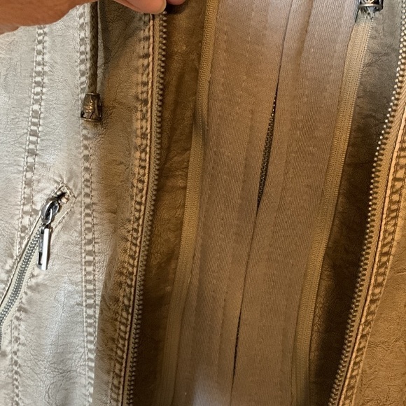 Come Together California CTC Vegan Leather Jacket with Knit Insert - Picture 4 of 15